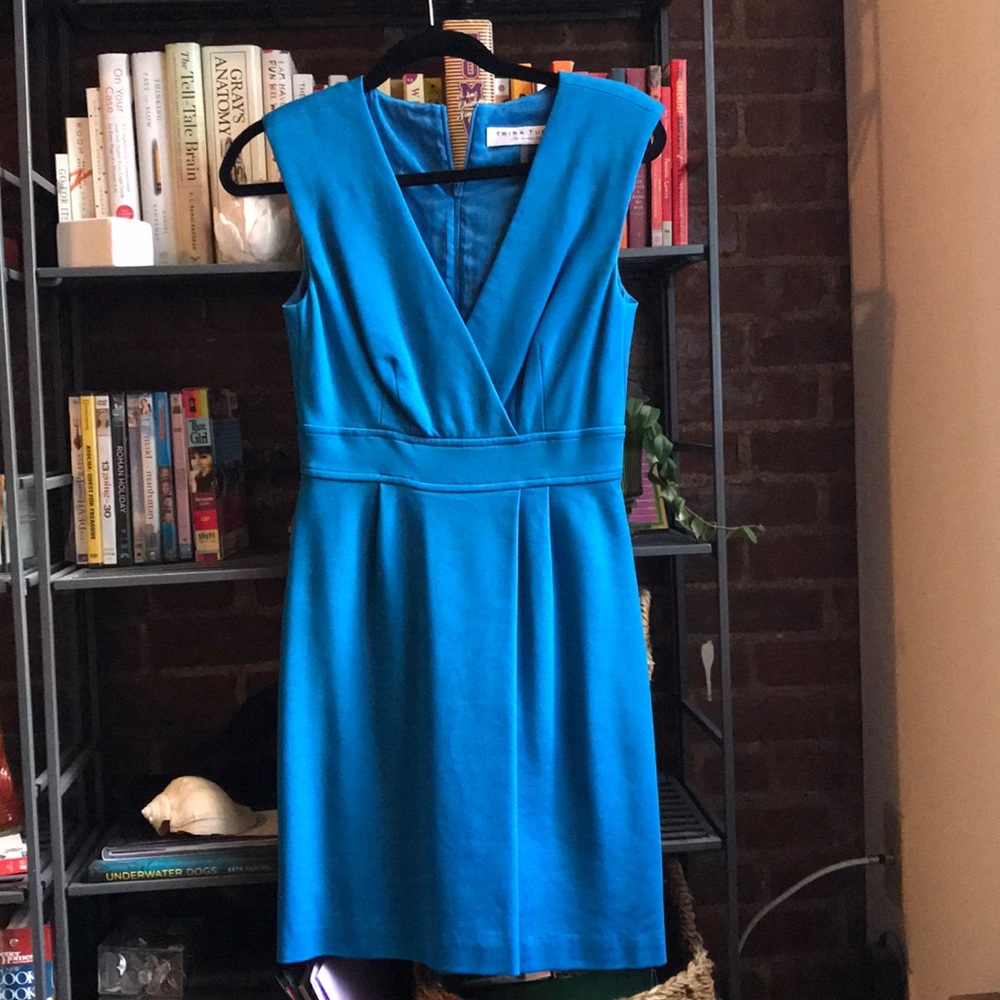 Trina Turk dress sky blue great condition.